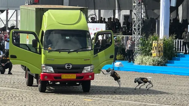 Polri Pamer Robot K9 Pendeteksi Bahan Peledak Radioaktif